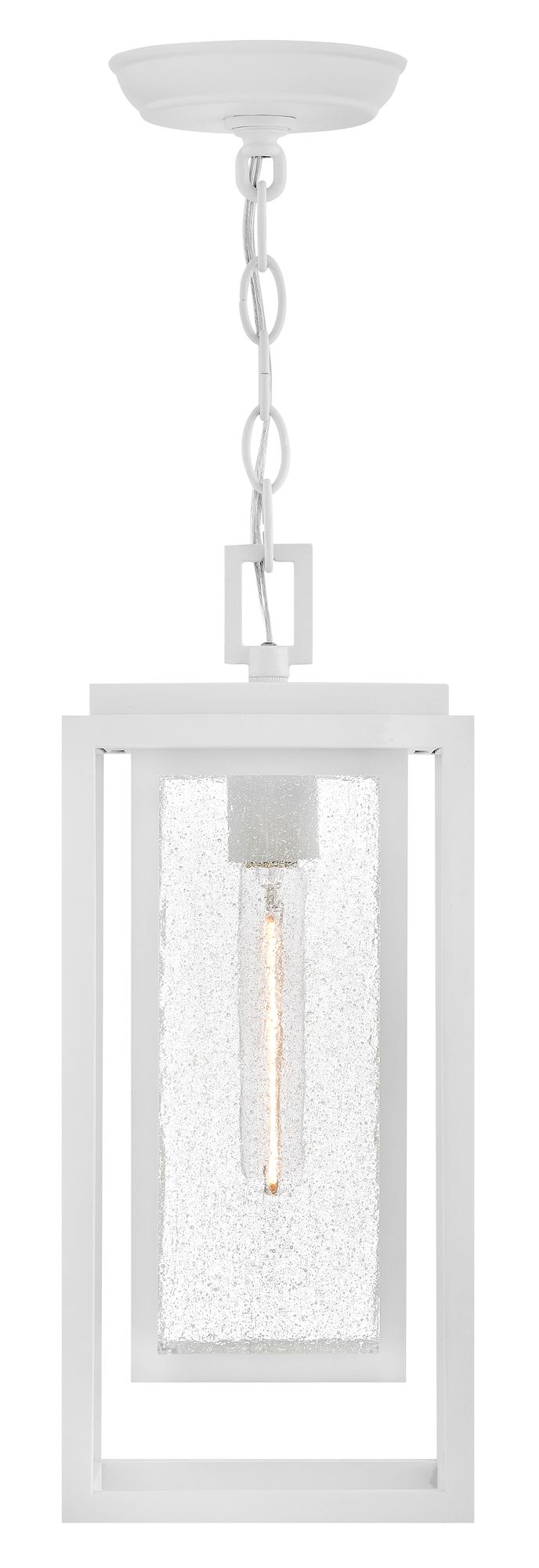 Image 6 Hinkley Outdoor Republic Medium Hanging Lantern 16.75" Textured White more views