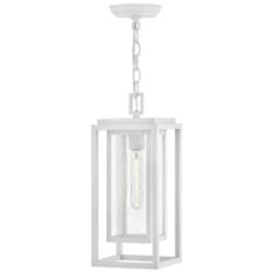Hinkley Outdoor Republic Medium Hanging Lantern Textured White