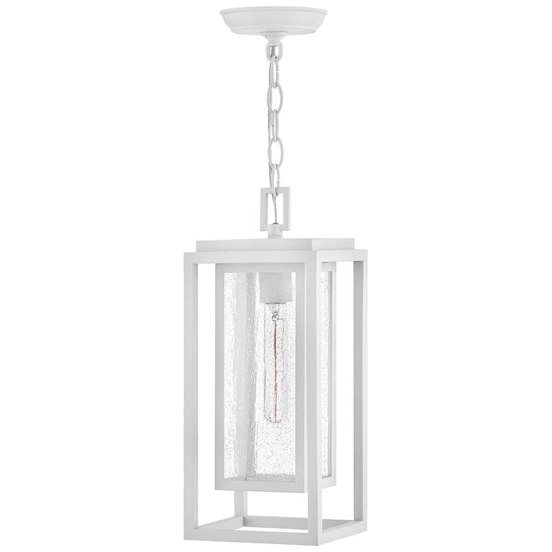 Image 4 Hinkley Outdoor Republic Medium Hanging Lantern Textured White more views