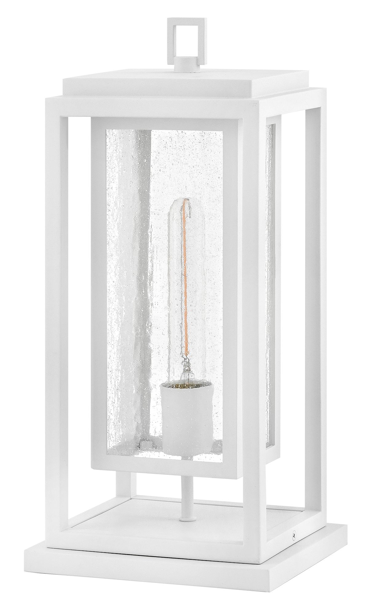 Image 3 Hinkley Outdoor Republic Medium Pier Mount Lantern 12V 16.5" Textured White more views