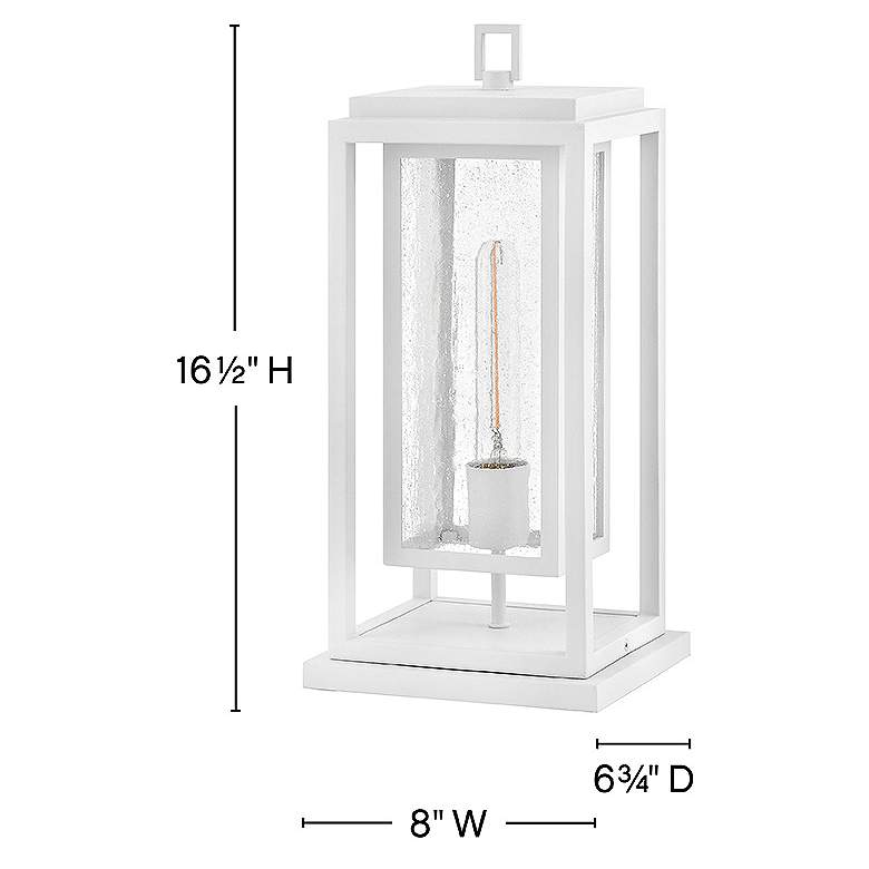 Image 3 Hinkley Outdoor Republic Medium Pier Mount Lantern Textured White more views