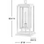 3_Hinkley Outdoor Republic Medium Pier Mount Lantern Textured White more views