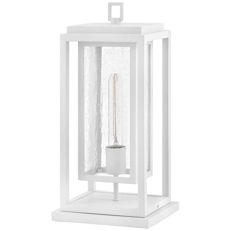 Image 4 Hinkley Outdoor Republic Medium Pier Mount Lantern Textured White more views