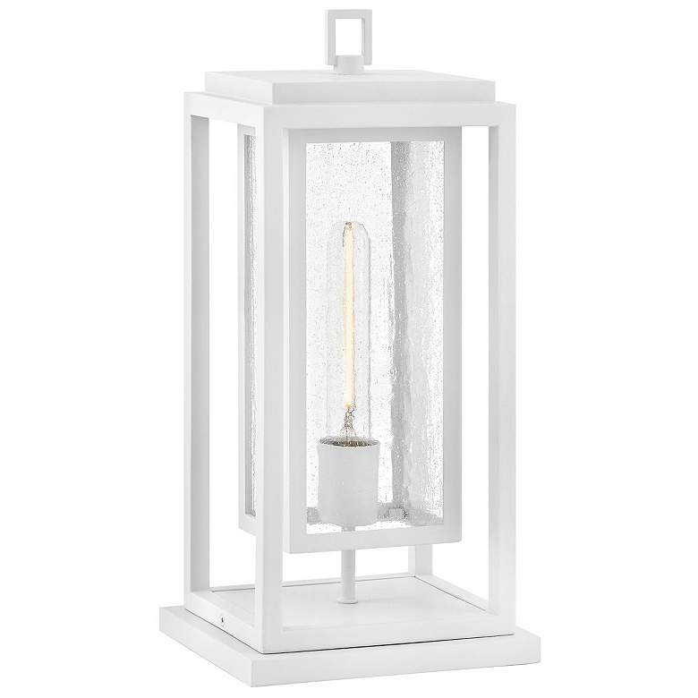 Image 1 Hinkley Outdoor Republic Medium Pier Mount Lantern Textured White