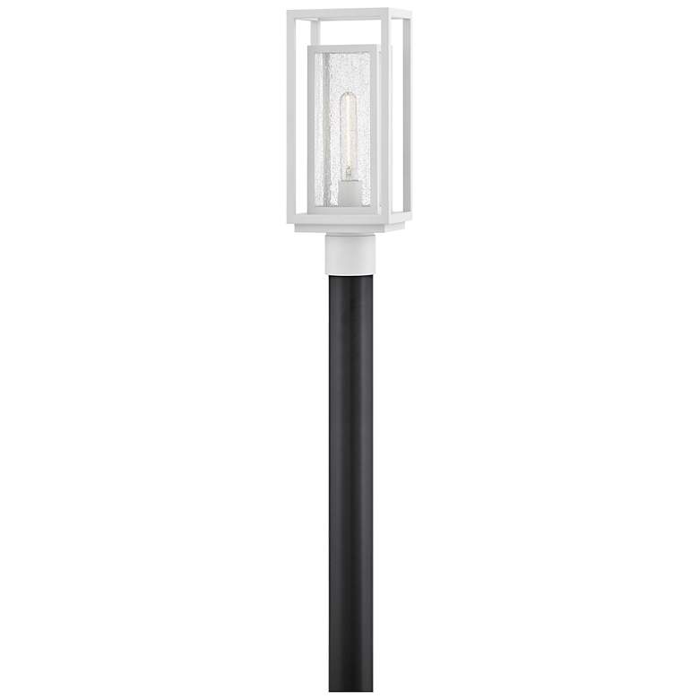 Image 2 Hinkley Outdoor Republic Medium Post Mount Lantern Textured White more views