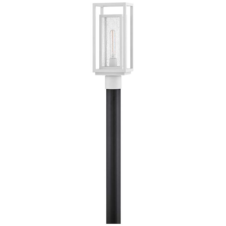 Image 6 Hinkley Outdoor Republic Medium Post Mount Lantern Textured White more views