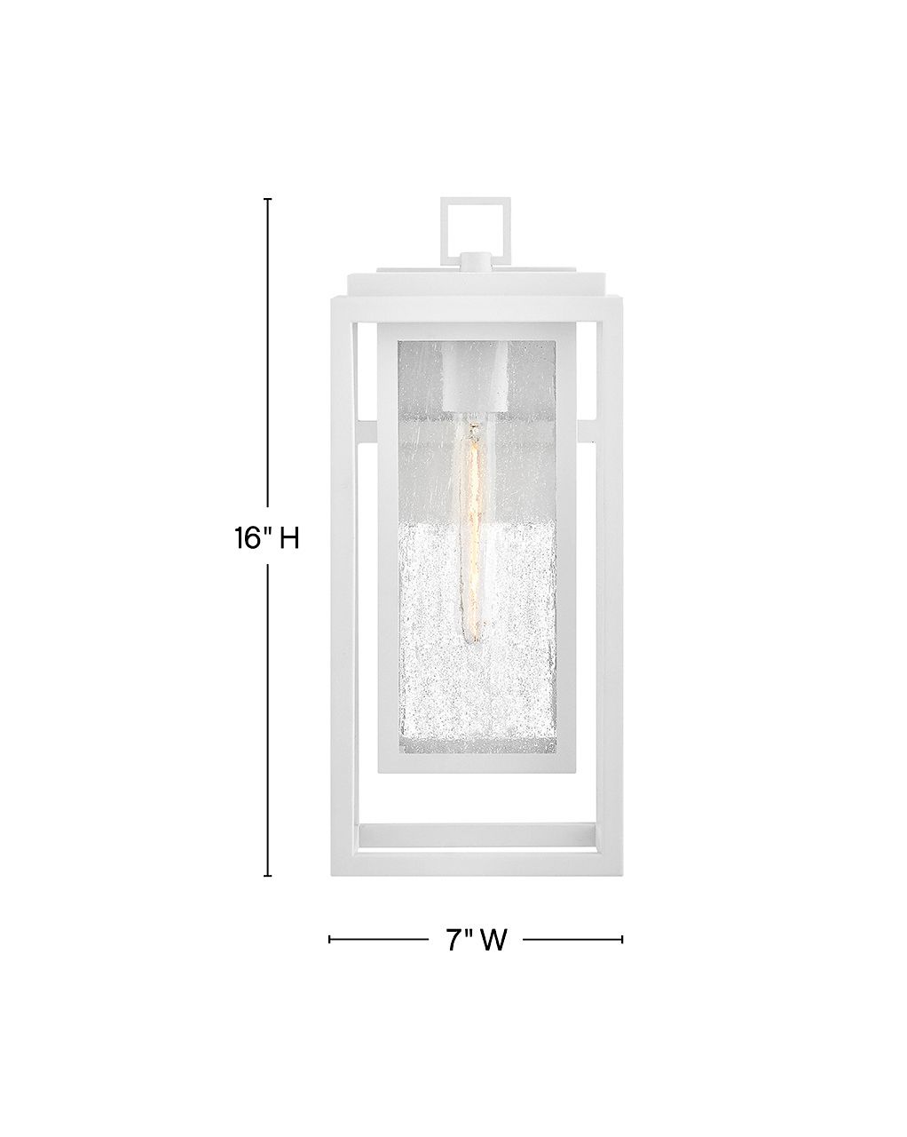 Image 3 Hinkley Outdoor Republic Medium Wall Mount Lantern 16" Textured White more views