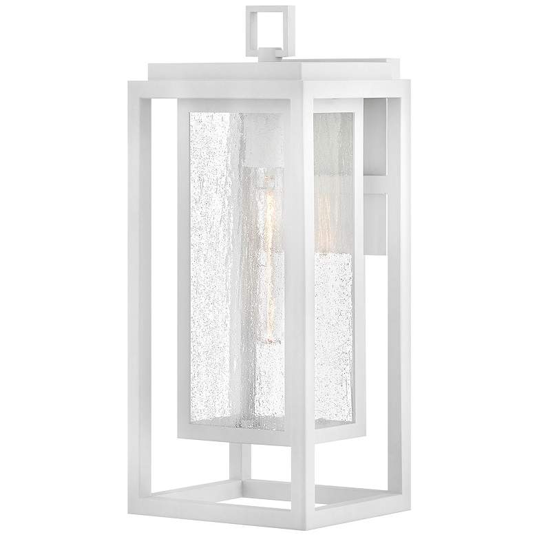 Image 1 Hinkley Outdoor Republic Medium Wall Mount Lantern Textured White