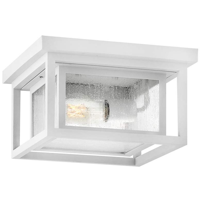 Image 1 Hinkley Outdoor Republic Small Flush Mount Textured White