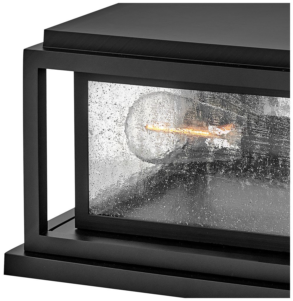 Image 2 Hinkley Outdoor Republic Small Pier Mount Lantern 12V 12" Black more views