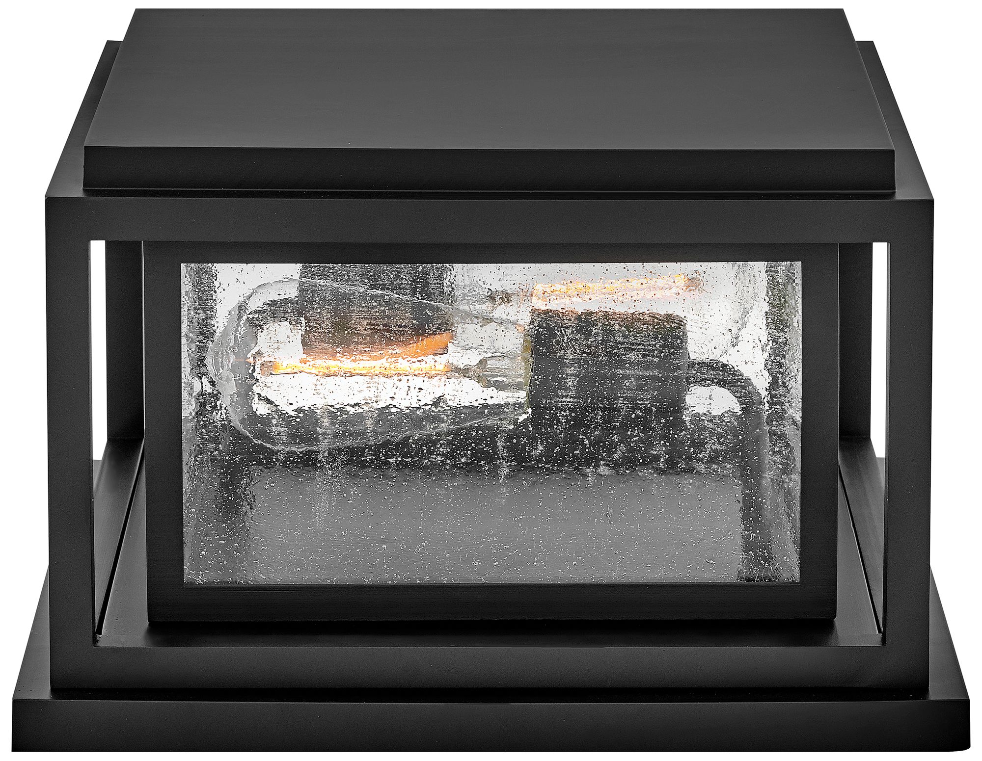 Image 4 Hinkley Outdoor Republic Small Pier Mount Lantern 12V 12" Black more views