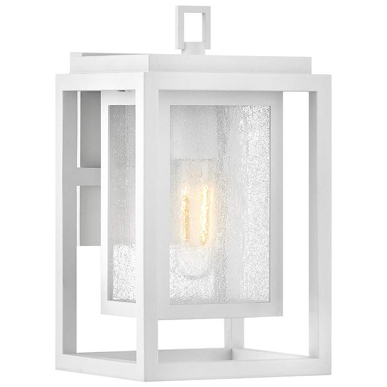 Image 1 Hinkley Outdoor Republic Small Wall Mount Lantern Textured White