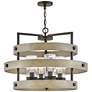2_Hinkley Outdoor Riverwood Medium Single Tier Chandelier 28" Warm Bronz more views
