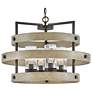 4_Hinkley Outdoor Riverwood Medium Single Tier Chandelier 28" Warm Bronz more views