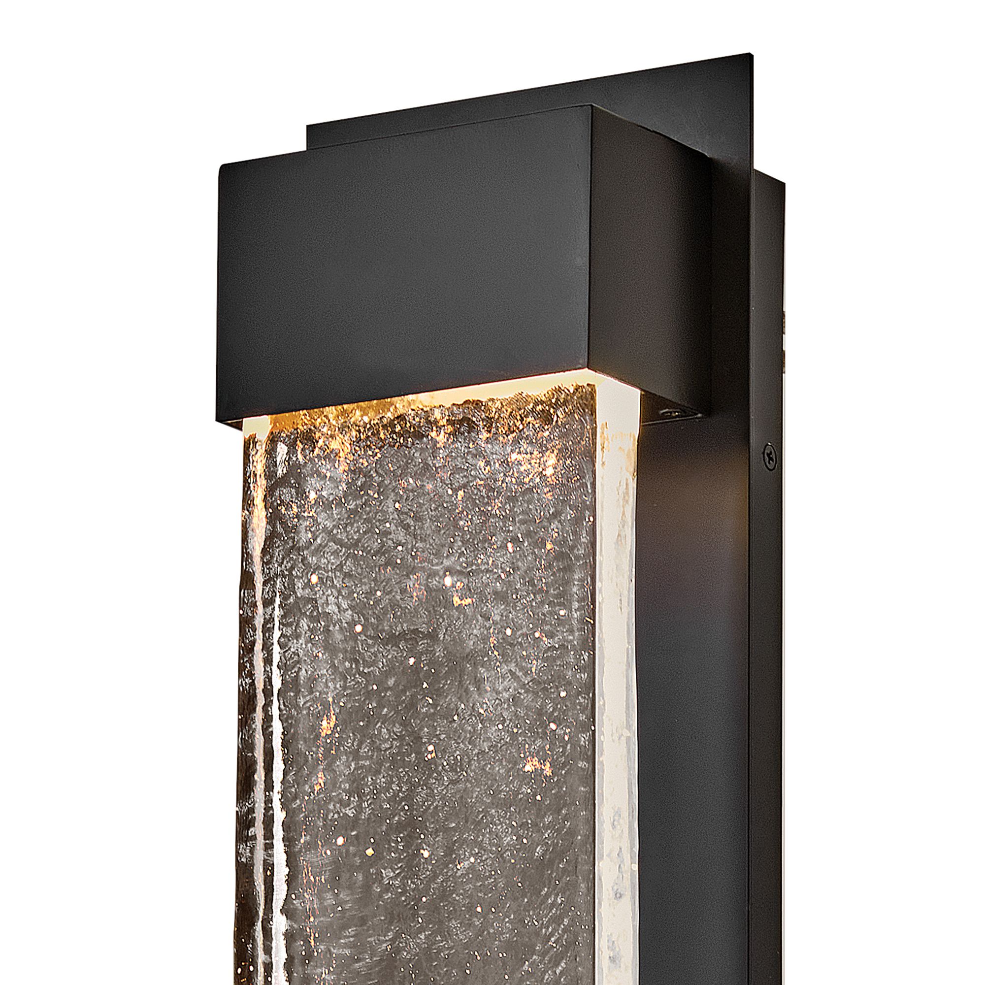 Image 4 Hinkley Outdoor Rune LED Large Wall Mount Lantern 20" Black more views