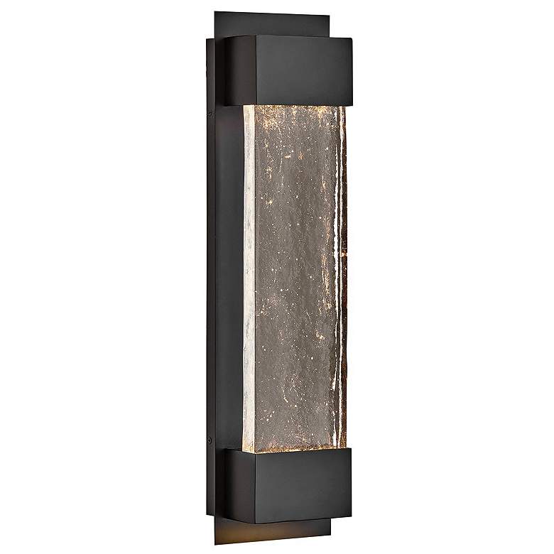Image 1 Hinkley Outdoor Rune LED Large Wall Mount Lantern Black