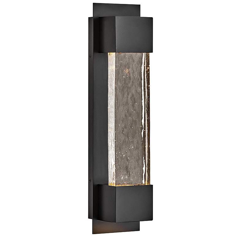 Image 1 Hinkley Outdoor Rune LED Medium Wall Mount Lantern Black