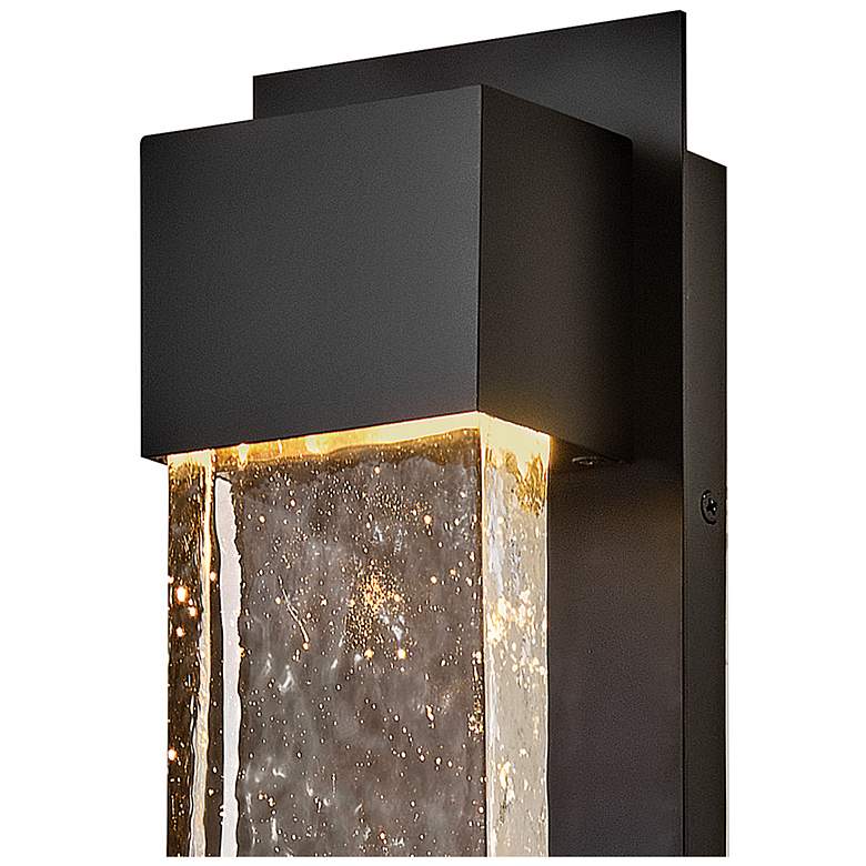 Image 4 Hinkley Outdoor Rune LED Medium Wall Mount Lantern Black more views