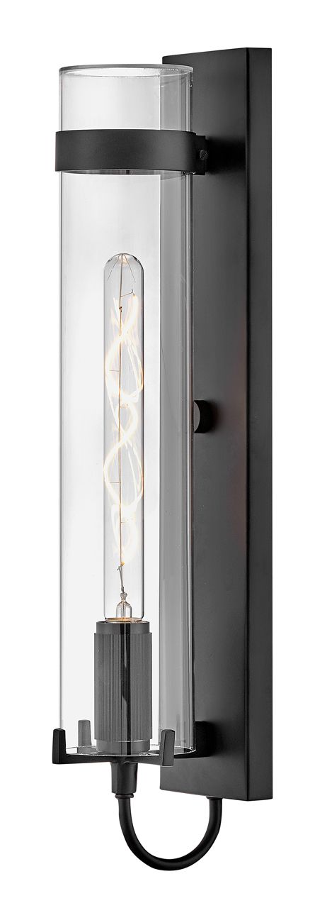 Image 2 Hinkley Outdoor Ryden Large LED Wall Mount Lantern 24" Black more views