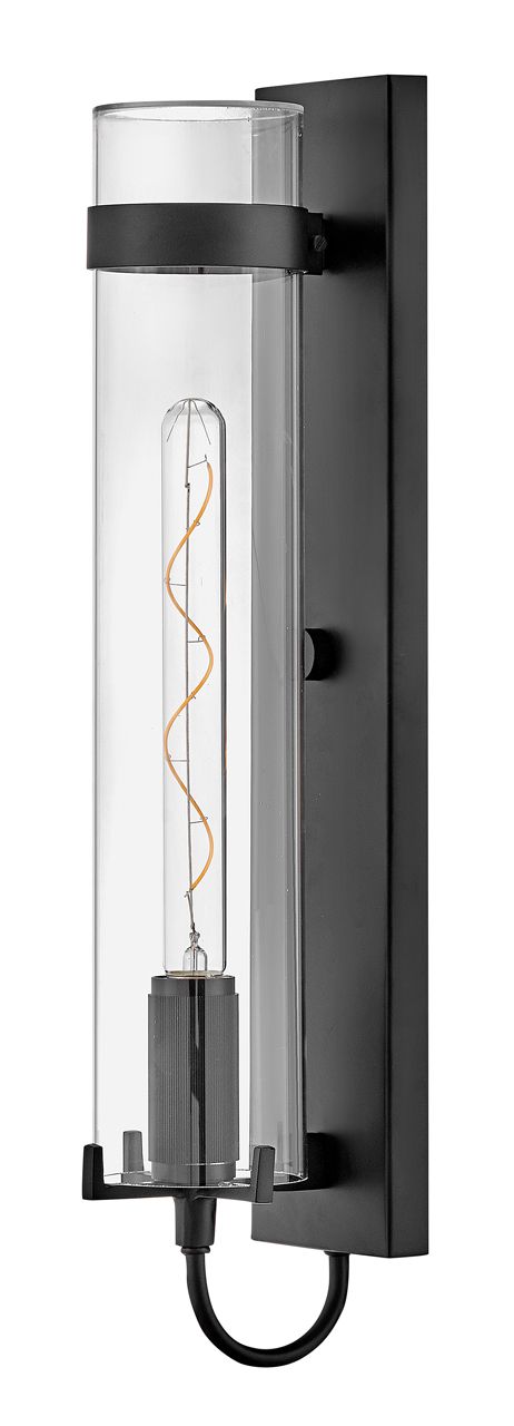 Image 4 Hinkley Outdoor Ryden Large LED Wall Mount Lantern 24" Black more views