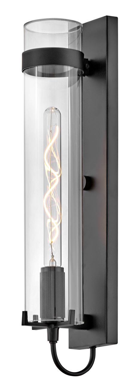 Image 5 Hinkley Outdoor Ryden Large LED Wall Mount Lantern 24" Black more views