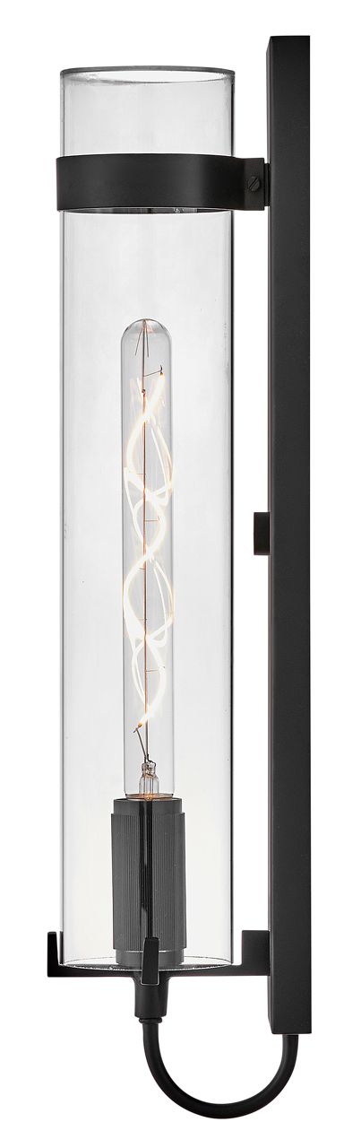 Image 6 Hinkley Outdoor Ryden Large LED Wall Mount Lantern 24" Black more views