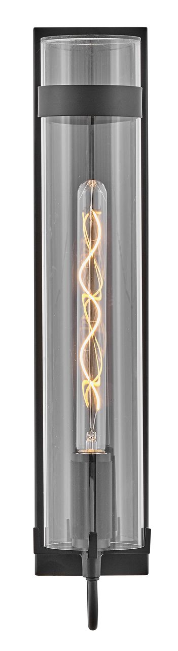 Image 7 Hinkley Outdoor Ryden Large LED Wall Mount Lantern 24" Black more views