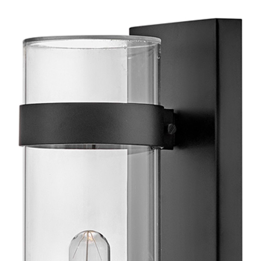 Hinkley Outdoor Ryden Large LED Wall Mount Lantern 24" Black