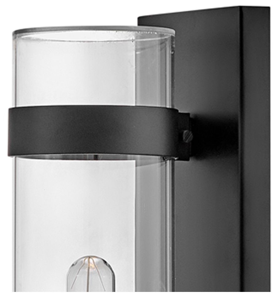 HINKLEY OUTDOOR RYDEN Large Wall Mount Lantern Black
