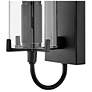 HINKLEY OUTDOOR RYDEN Large Wall Mount Lantern Black