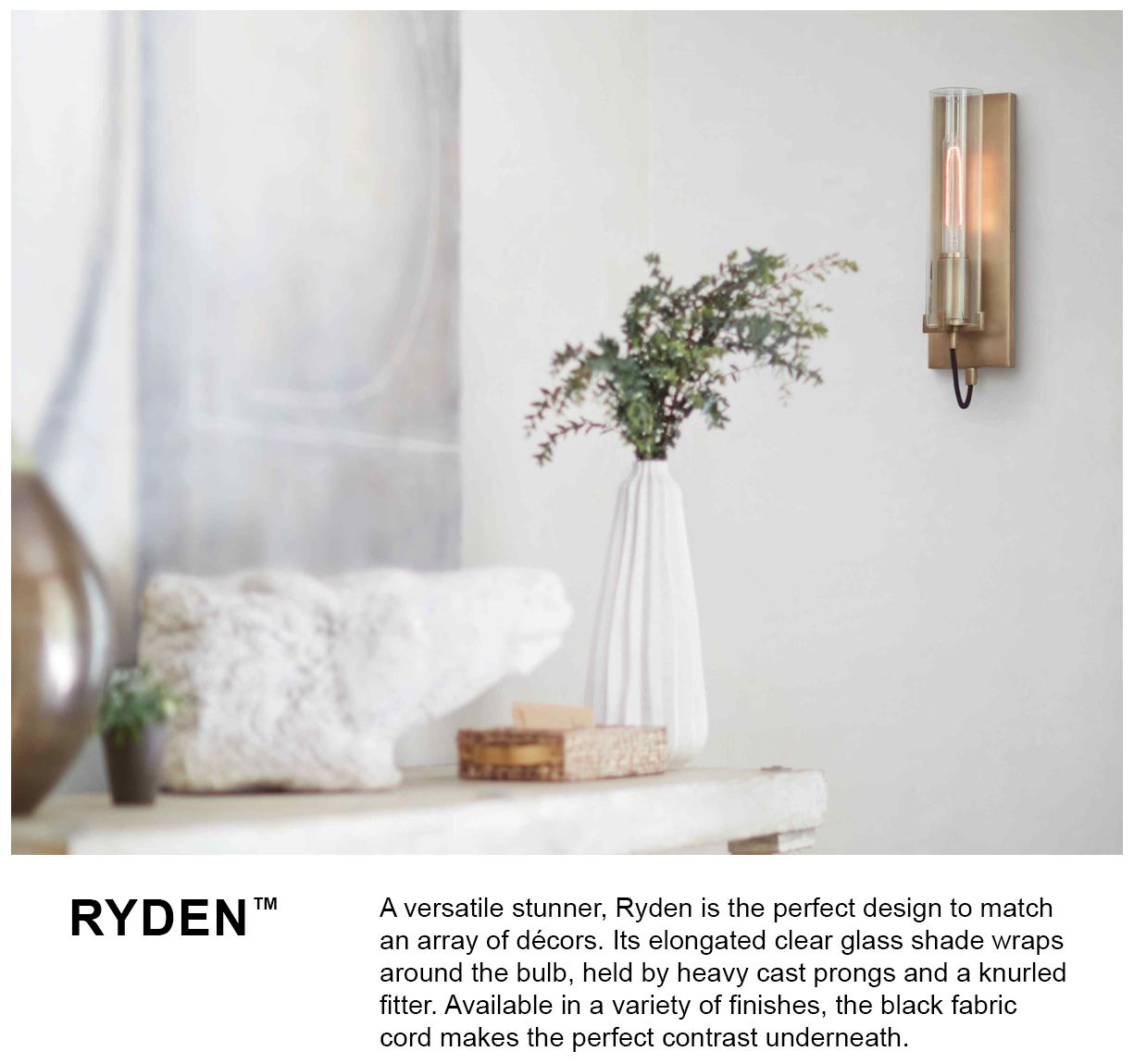 HINKLEY OUTDOOR RYDEN Large Wall Mount Lantern Black