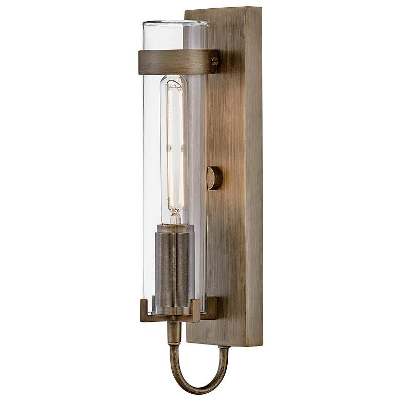 Image 1 HINKLEY OUTDOOR RYDEN Medium Wall Mount Lantern Burnished Bronze