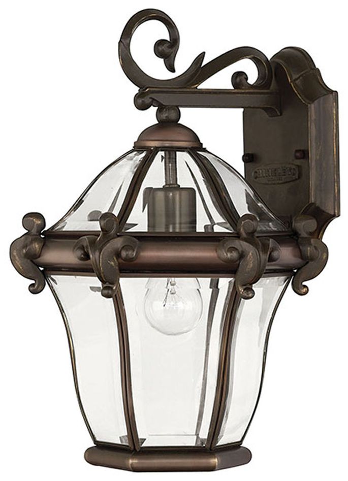Hinkley Outdoor San Clemente Medium Wall Mount Lantern 13.75