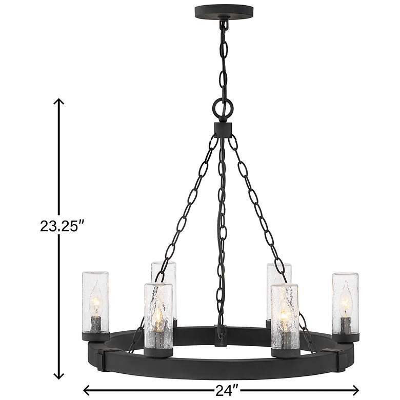 Image 7 Hinkley - Outdoor Sawyer Medium Single Tier- Black more views