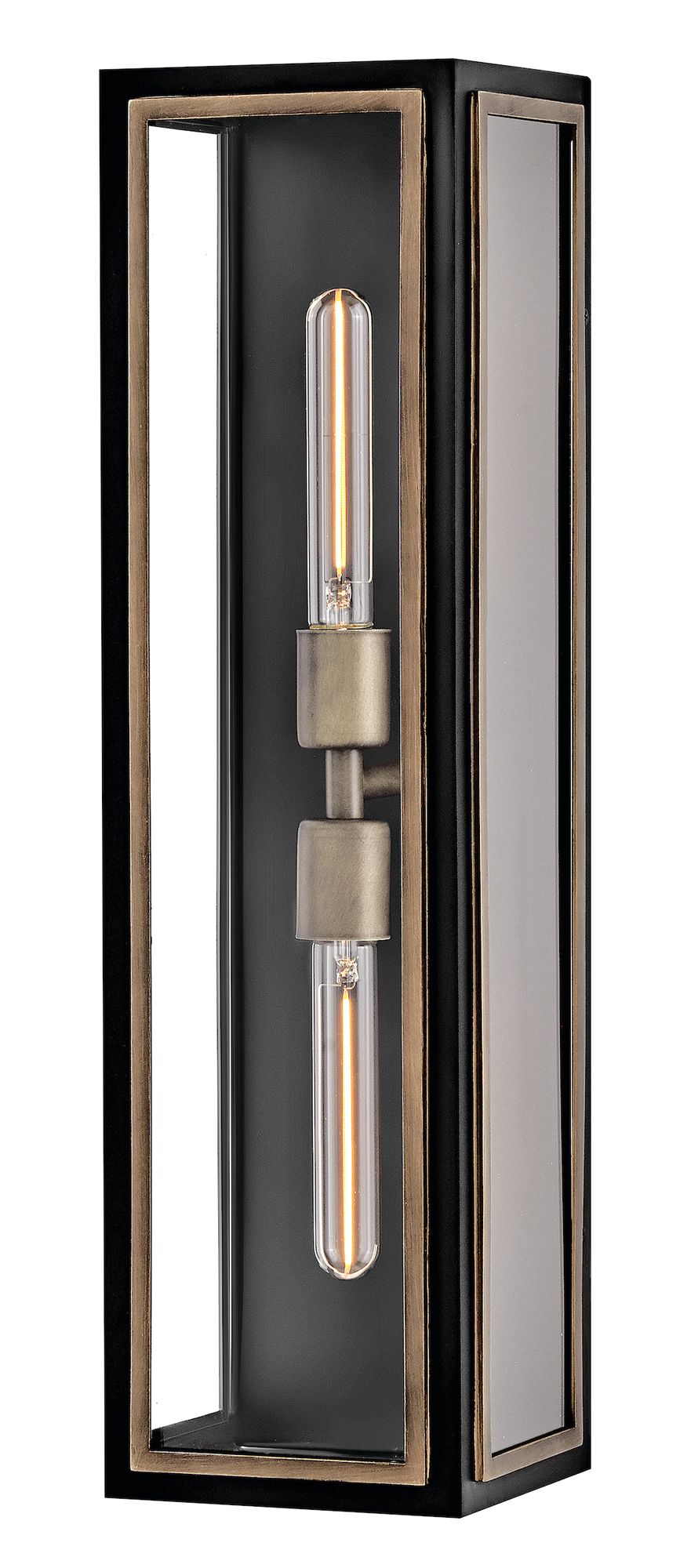 Image 2 Hinkley Outdoor Shaw Large Wall Mount Lantern 24" Black more views