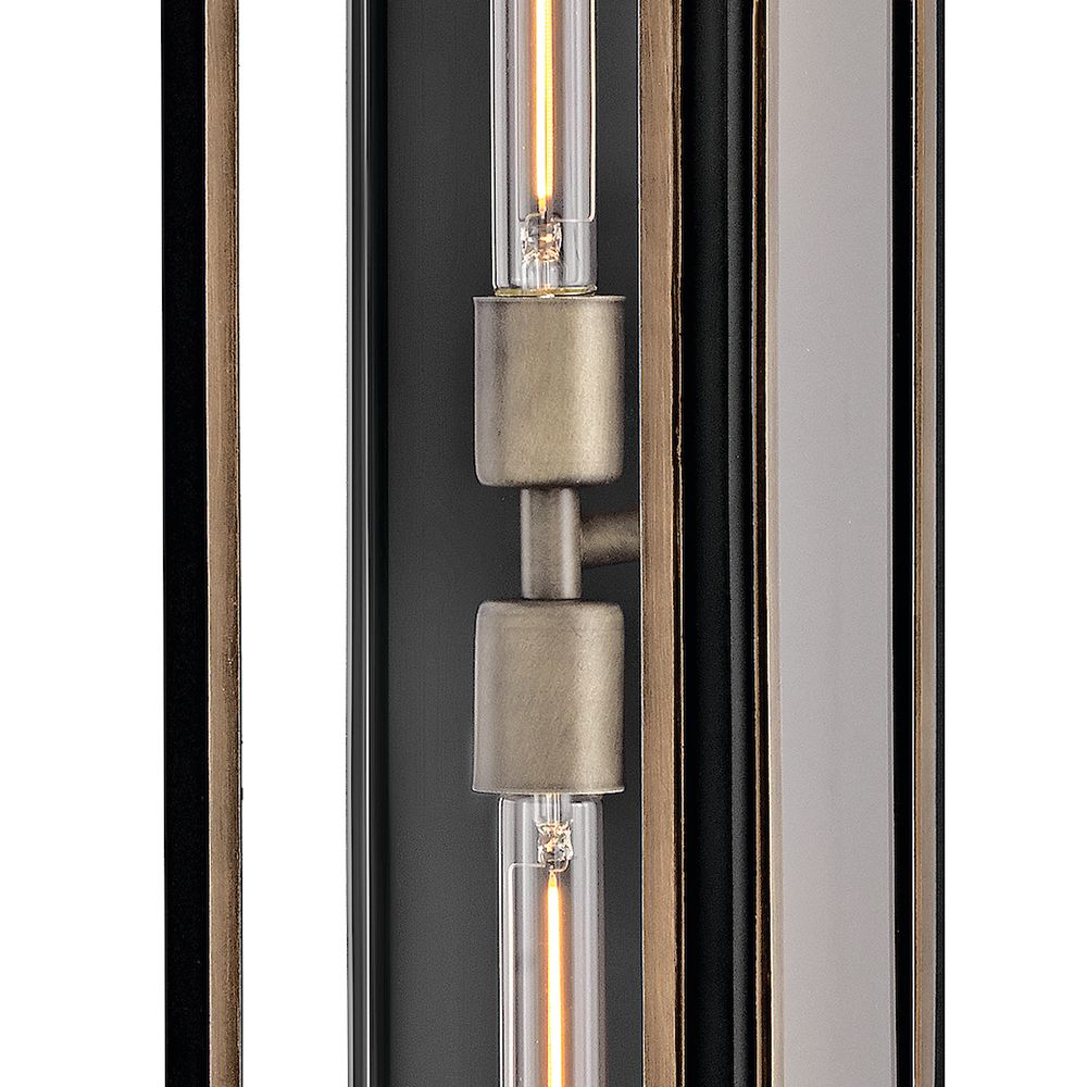 Image 5 Hinkley Outdoor Shaw Large Wall Mount Lantern 24" Black more views