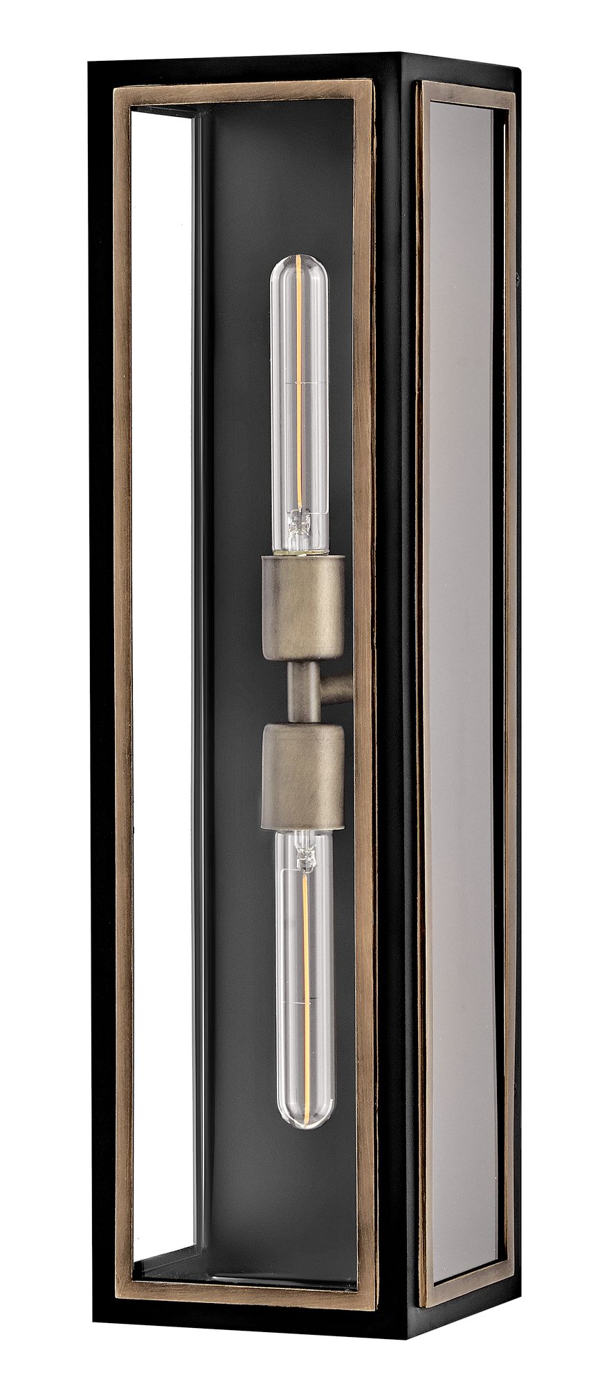 Image 7 Hinkley Outdoor Shaw Large Wall Mount Lantern 24" Black more views