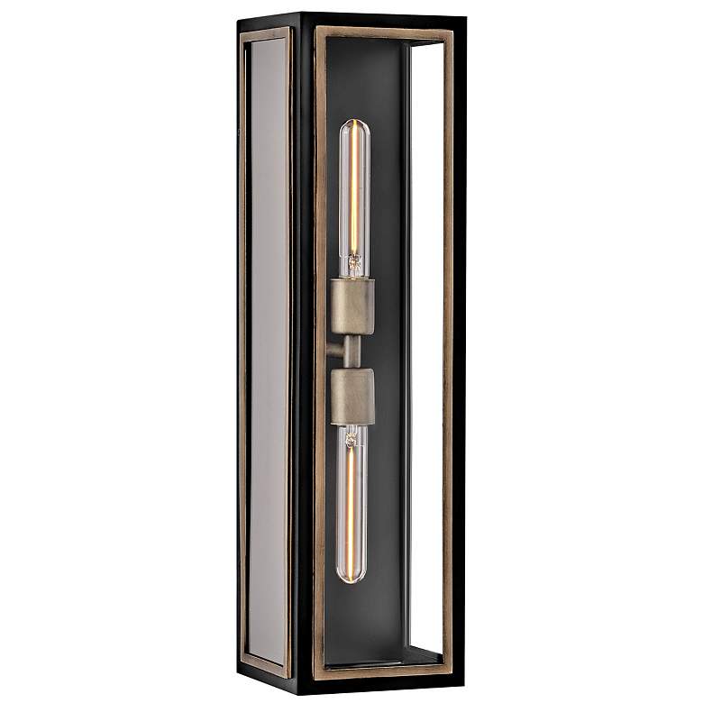 Image 1 Hinkley Outdoor Shaw Large Wall Mount Lantern Black