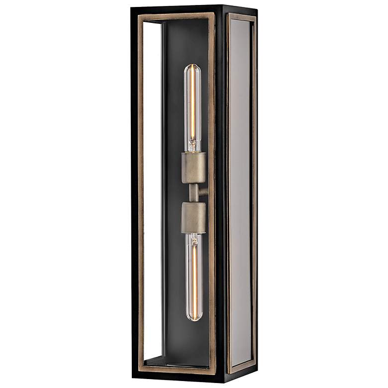 Image 2 Hinkley Outdoor Shaw Large Wall Mount Lantern Black more views