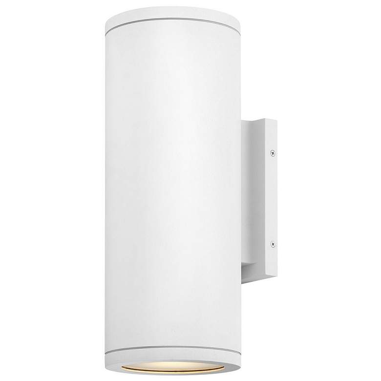 Image 1 Hinkley Outdoor Silo Medium Wall Mount Lantern Textured White