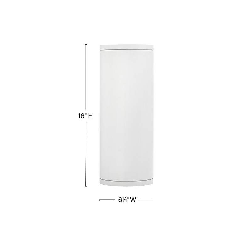 Image 3 Hinkley Outdoor Silo Medium Wall Mount Lantern Textured White more views