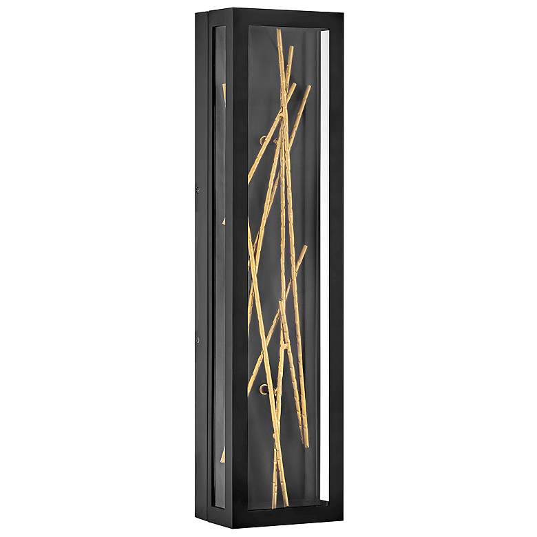 Image 1 Hinkley Outdoor Styx Large Wall Mount Lantern 6" Black