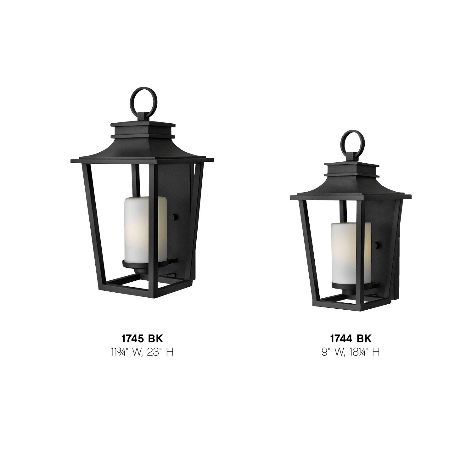 Image 3 Hinkley Outdoor Sullivan Medium Wall Mount Lantern 18.25" Black more views