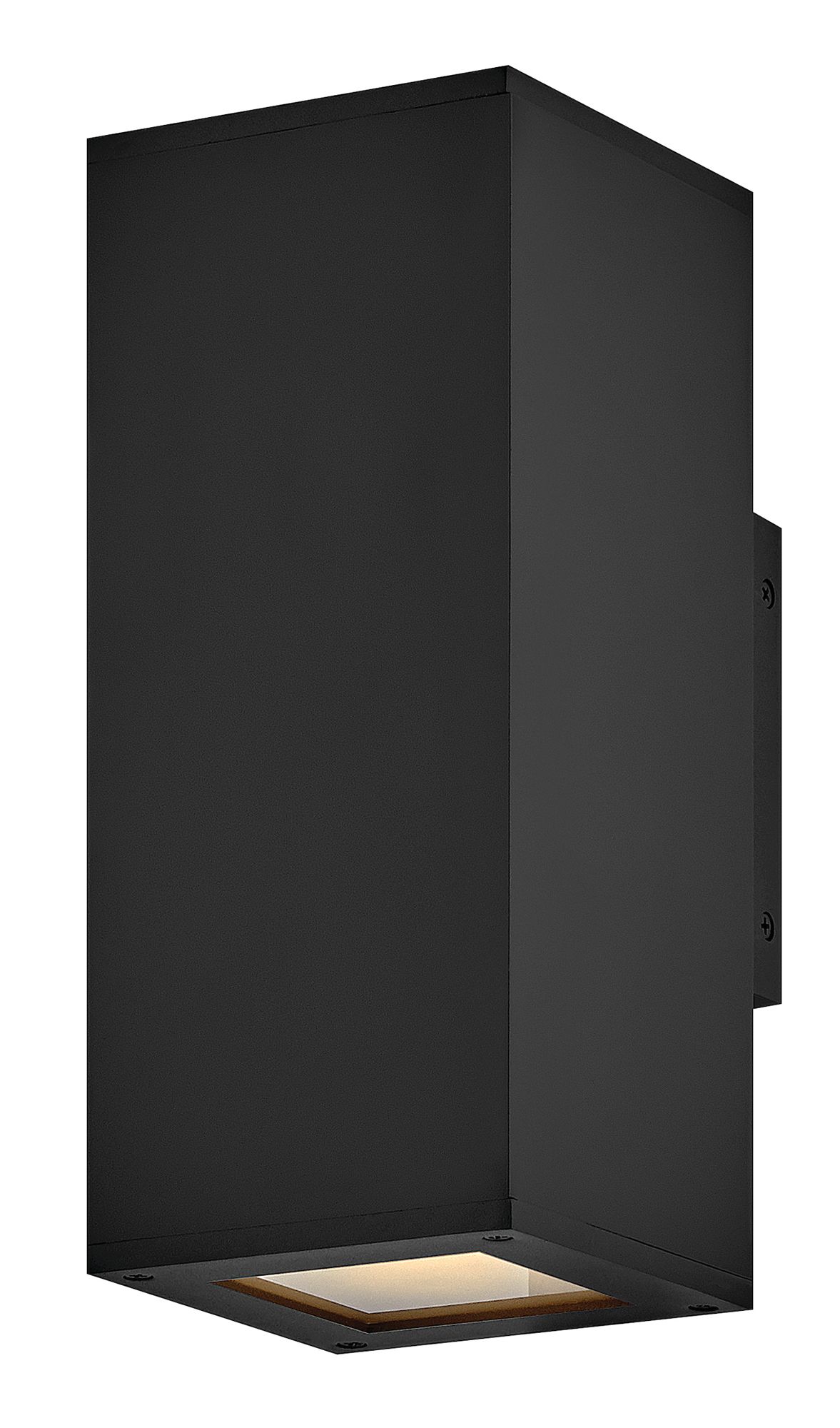 Image 2 Hinkley Outdoor Tetra Small LED Wall Mount Lantern Up/Down 12" Black more views