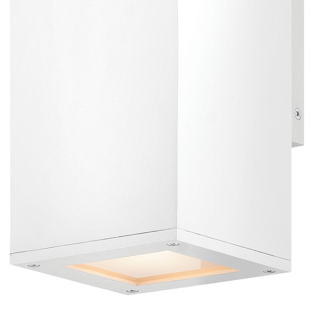 Image 4 Hinkley Outdoor Tetra Small Wall Mount Lantern Up/Down 5" Textured White more views