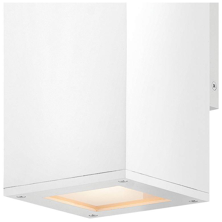 Image 4 Hinkley Outdoor Tetra Small Wall Mount Lantern Up/Down Textured White more views
