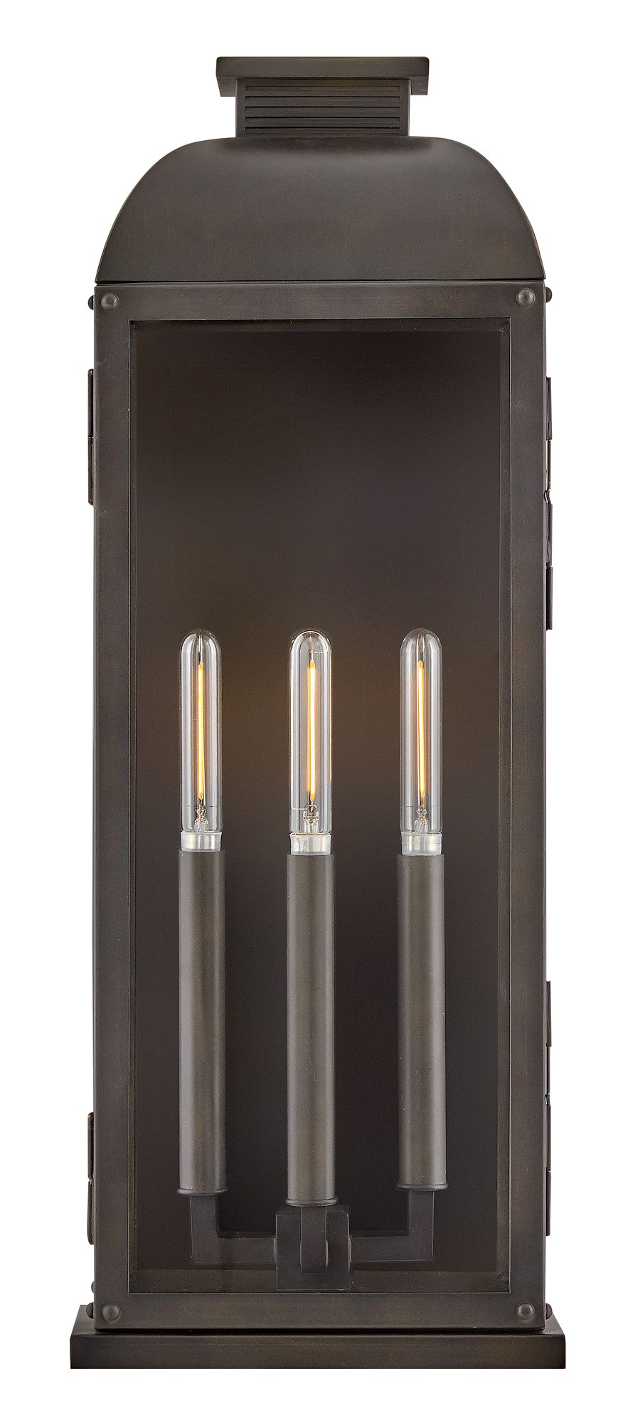 Hinkley Outdoor Tiverton Large Wall Mount Lantern 24" Dark Oxidized Brass