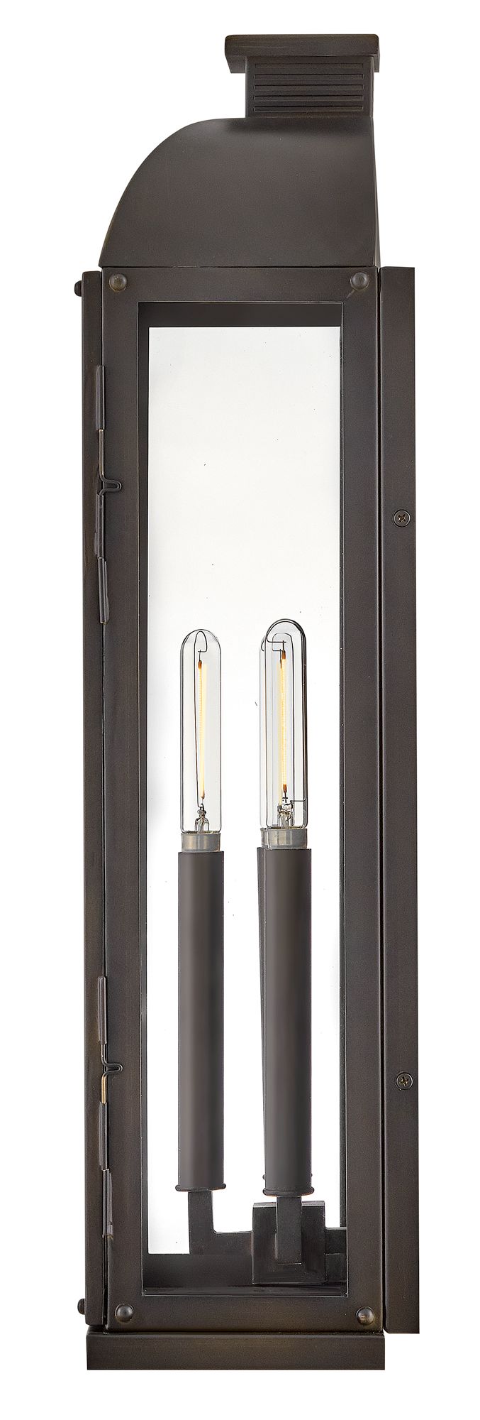 Hinkley Outdoor Tiverton Large Wall Mount Lantern 24" Dark Oxidized Brass