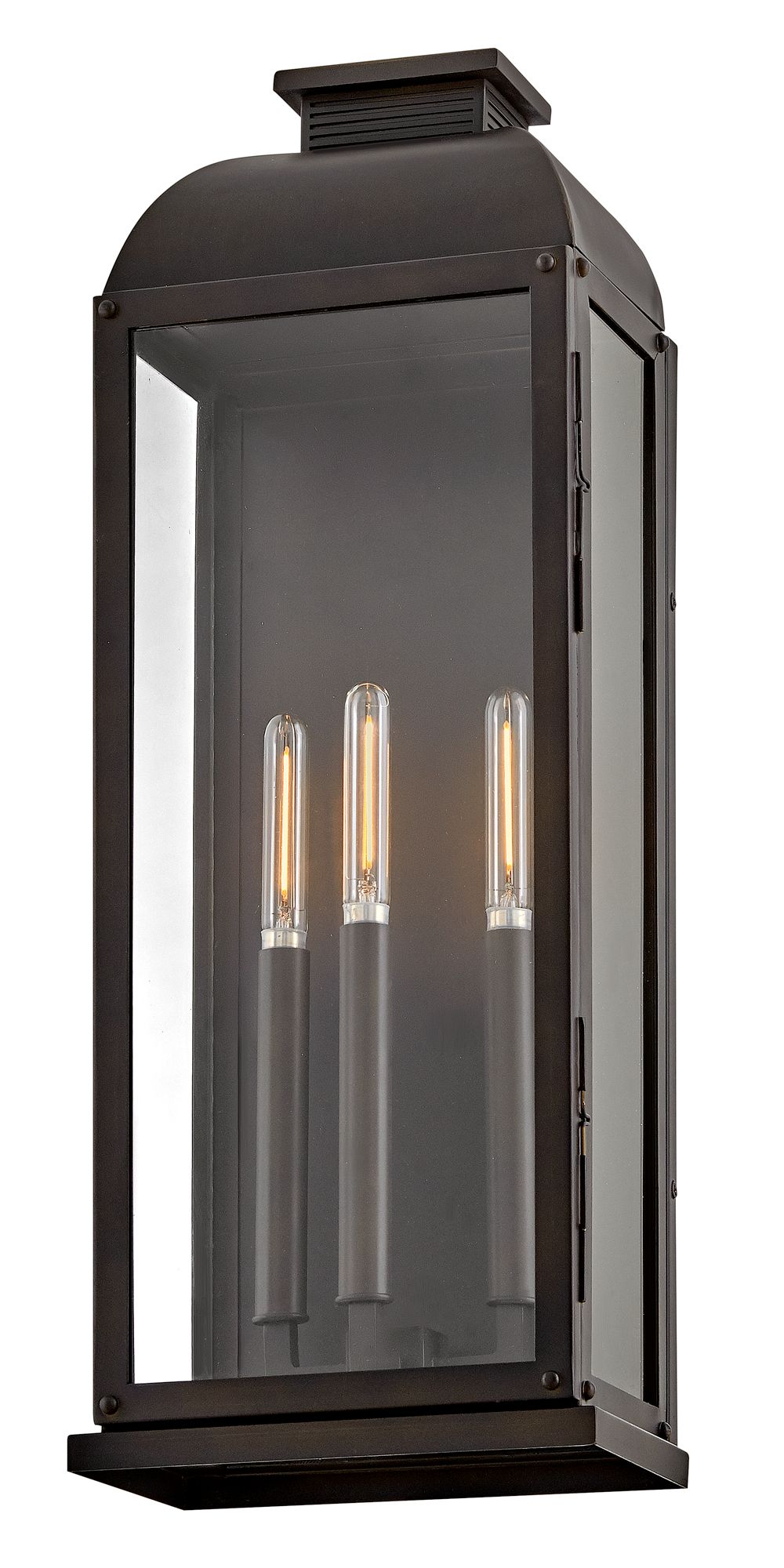 Hinkley Outdoor Tiverton Large Wall Mount Lantern 24" Dark Oxidized Brass