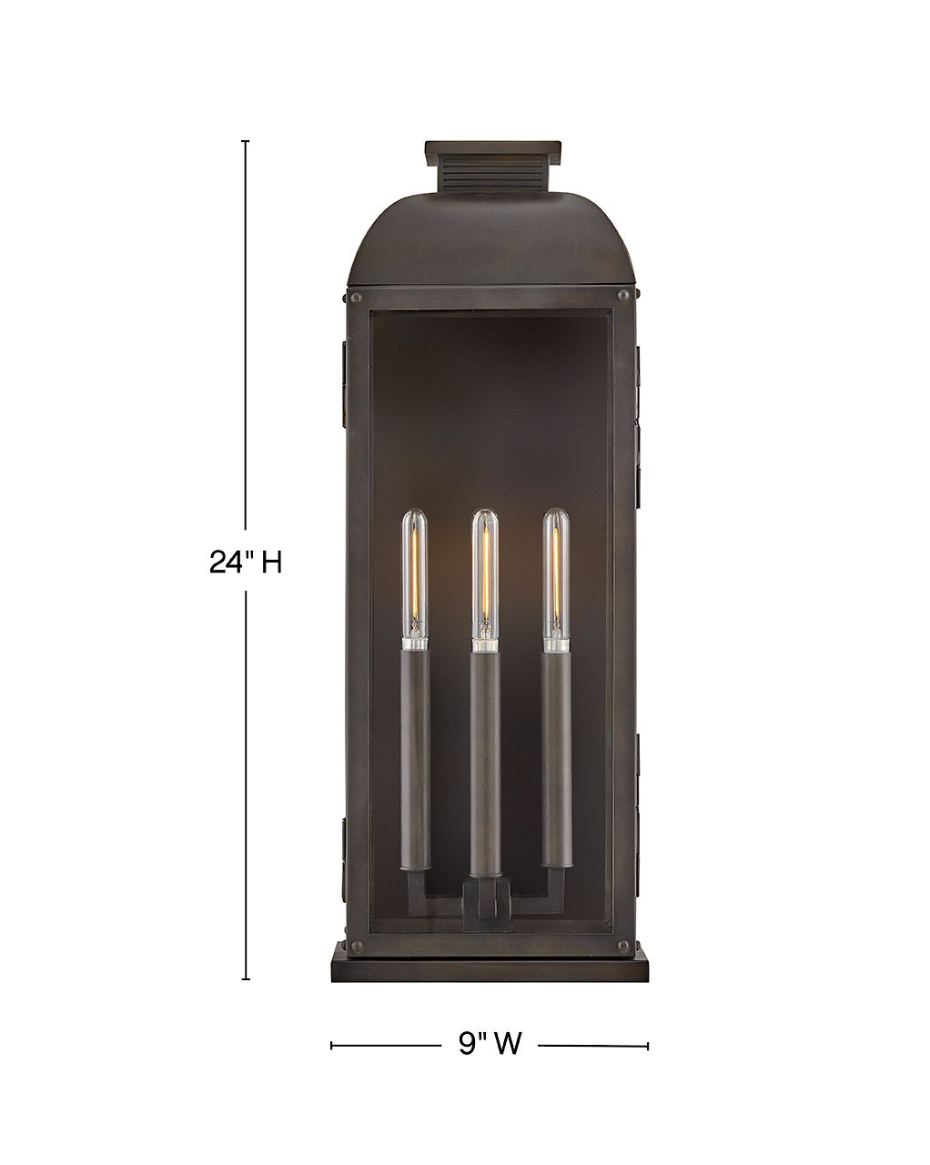 Image 3 Hinkley Outdoor Tiverton Large Wall Mount Lantern Dark Oxidized Brass more views